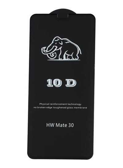 Buy Glass 10D Screen Protector for Huawei Mate 30 Mobile Phone Black in Egypt