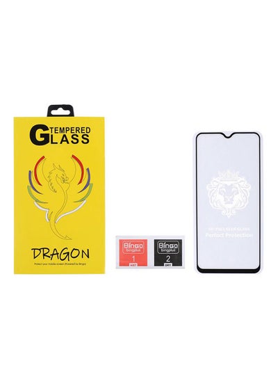 Buy Anti Fingerprint 5D Tempered Glass Screen Protector for Samsung Galaxy M20 Black-Clear in Egypt