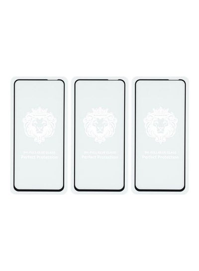 Buy Frame Glass Screen Protector For Xiaomi Redmi Note 9  Pack Of 3 Clear/Black in Egypt