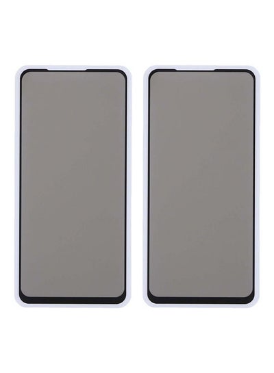 Buy Privacy Glass Screen Protector For Huawei Y9S  Pack Of 2 Clear/Black in Saudi Arabia