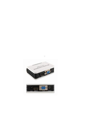 Buy Converter VGA To Hdmi With Audio White in Egypt