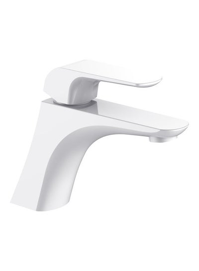 Buy Basin Mixer Faucet White 20x12x5cm in Saudi Arabia