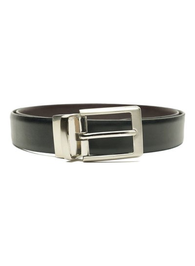 Buy Reversible Genuine Leather Belt For Men Black/Brown in Saudi Arabia