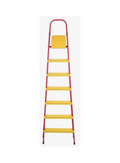 اشتري 7 Step Foldable Ladder Yellow Red 15000grams في مصر