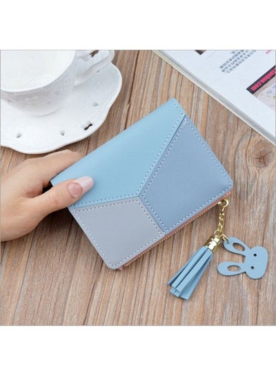 Buy Tassel Detail Wallet Blue/Grey in Saudi Arabia