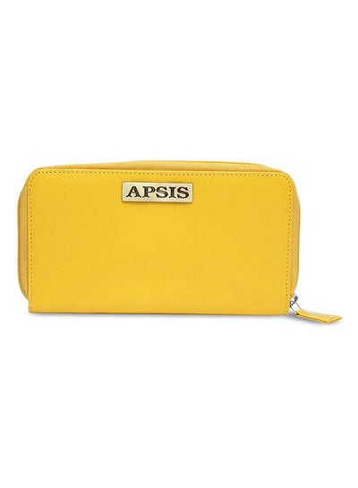 Buy Stylish Comfortable Logo Detail Wallet For Women AP_WLT_W2_Yellow in UAE