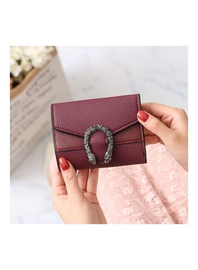 Buy Tri-Fold Wallet Purple/Grey in Saudi Arabia