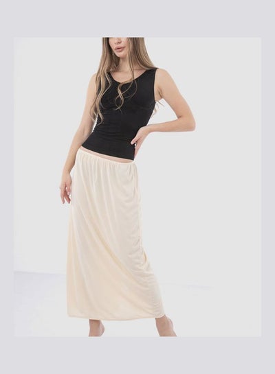 Buy High Waist Underwear Skirt Beige in Egypt