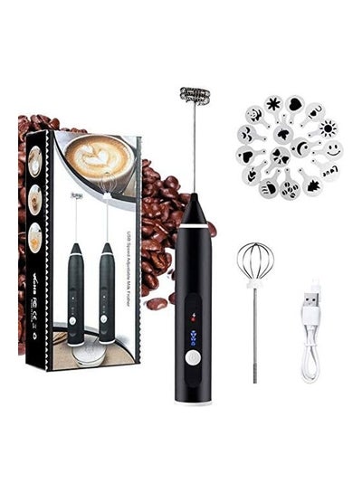 Buy 3-Piece Electric Milk Frother And Whisk Set Black/Silver in Egypt