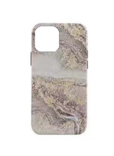 Buy Protective Marble Case Cover For iPhone 12 Pro Multicolour in UAE