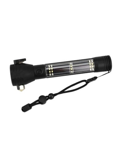 Buy Solar Multi-Functional LED Flashlight Black 50x35x30cm in Saudi Arabia