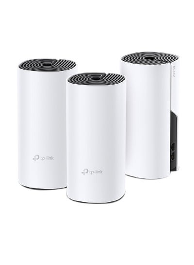 Buy Deco P9 (3-Pack) Whole Home Powerline Hybrid Mesh Wi-Fi System, Signal Through Walls, Coverage for 4-6 Bedroom Houses, 100 Devices Connectivity, One Wi-Fi Network Name, Parental Controls, Works with Alexa White in Saudi Arabia