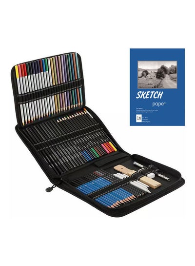 اشتري 73-Piece Professional Drawing Pencils Set Multicolour في السعودية