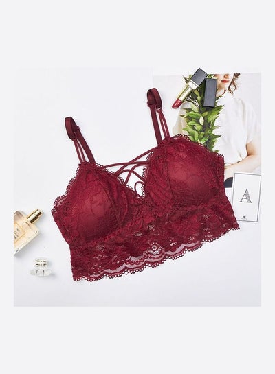 Buy Padded Bralette Red in Saudi Arabia