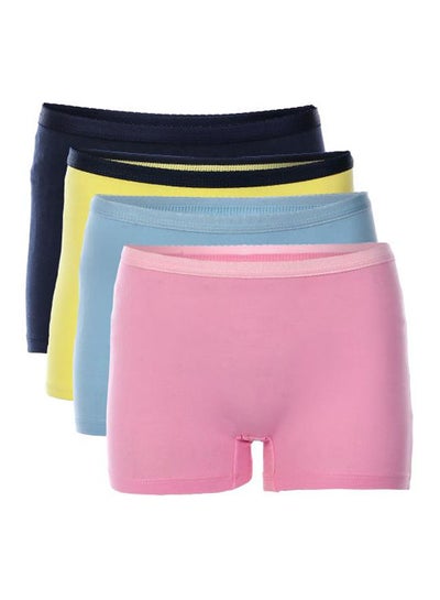 Buy Bundle Of 4 Stretch Cottonshort Panties Multicolour in Egypt