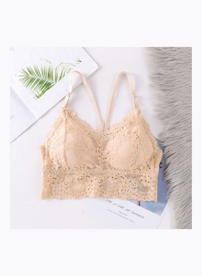 Buy Women's Comfy Thin Section Bra Beige in Saudi Arabia