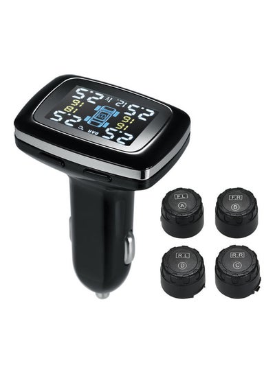 Buy 5-Piece Wireless Tire Pressure Monitoring System Set in UAE