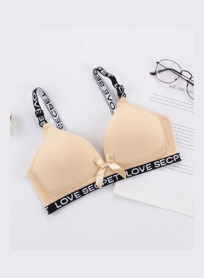 Womens Seamless Back Fashion Letter Print Bra Beige price in Saudi Arabia, Noon  Saudi Arabia