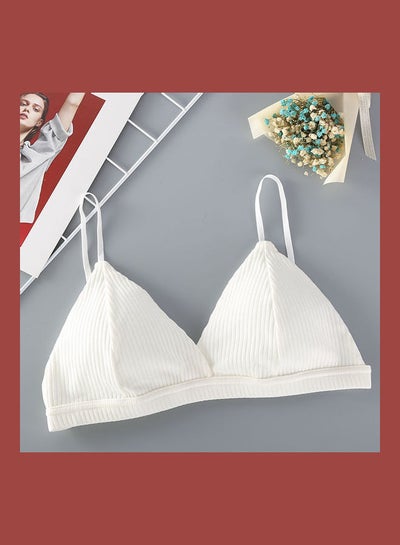 Buy Womens Seamless Back Beautify Bra White in UAE