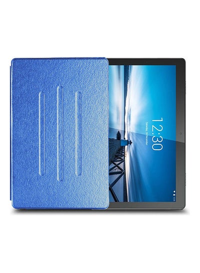 Buy Folio Flip Trifold Stand Case Cover For Lenovo Tab M10 Blue in Saudi Arabia