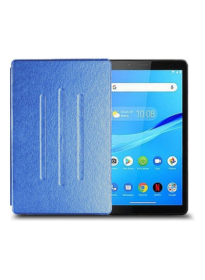 Buy Folio Flip Trifold Stand Case Cover For Lenovo Tab M7 Blue in Saudi Arabia