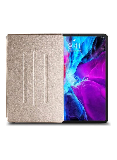 Buy Folio Flip Trifold Stand Case Cover For Apple iPad Pro 12.9 - 2020 Brown in Saudi Arabia