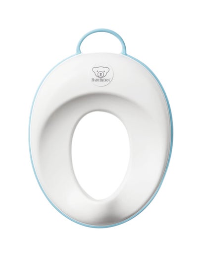 Buy Baby Toilet Training Seat - White/Turquoise in UAE