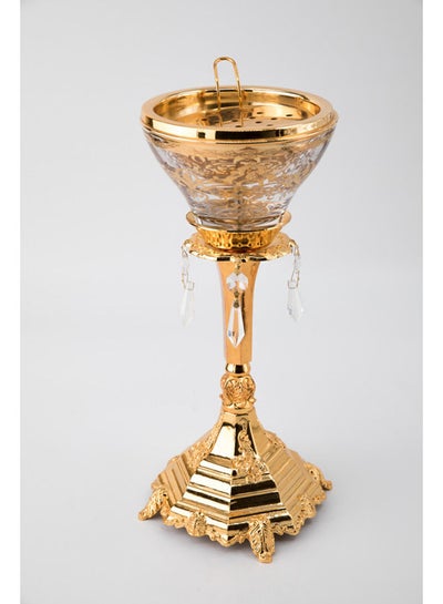 Buy Incense Holder Gold 33x15cm in Saudi Arabia