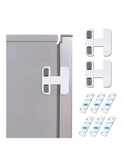 Buy 3-Piece Refrigerator Door Lock Set in Saudi Arabia