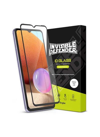 Buy Tempered Glass Screen Protector For Samsung Galaxy A32 Black in UAE