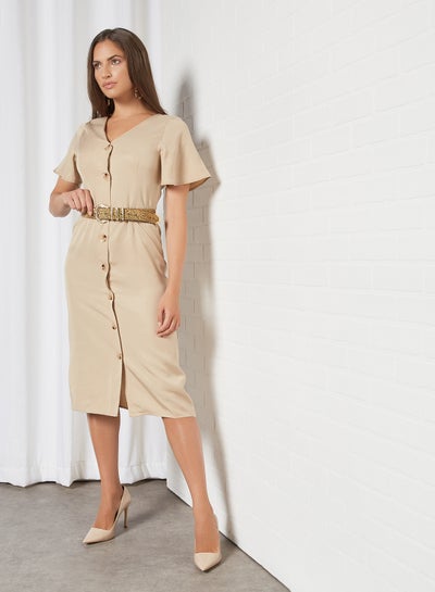 Buy Button Down Midi Dress Nomad in Egypt