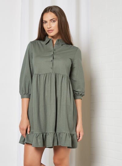 Buy Collared Mini Dress Laurel Wreath in Saudi Arabia