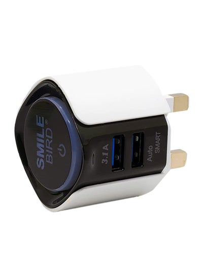 Buy Dual USB Travel Fast Charger For iPhone/Android Multicolour in UAE