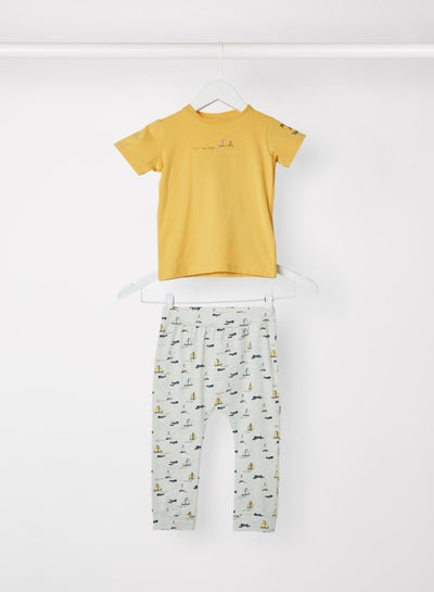 Buy Baby Graphic Print Pyjama Set Multicolor in Egypt