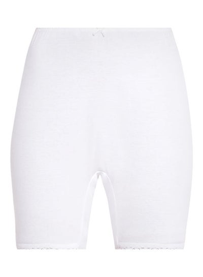 Buy High Waist  Slim Comfortable Inner Shorts Ivory in UAE