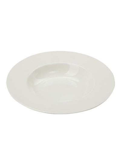 Buy Porcelain Plate White 22x5cm in Saudi Arabia