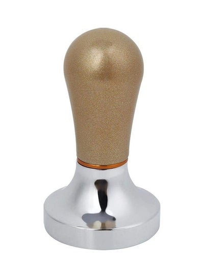 Buy Coffee Tamper with Handle Silver/Brown in UAE