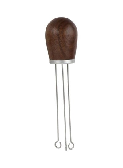 Buy Wood Handle Stainless Steel Espresso Tamper Brown/Silver in Saudi Arabia