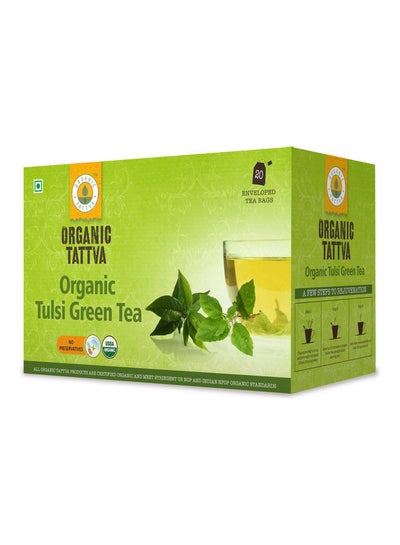 اشتري عبوة شاي أخضر تولسي عضوي تحتوي على 20 كيساً 40جرام في الامارات