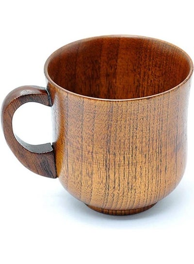 اشتري كوب قهوة خشبي مصنوع يدوياً- 260 مل بني في السعودية