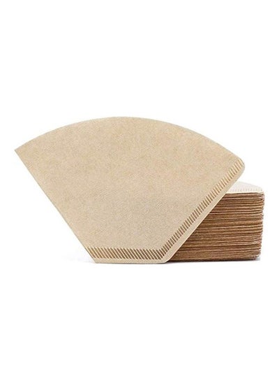 Buy 200-Piece Unbleached Coffee Filters Beige in UAE