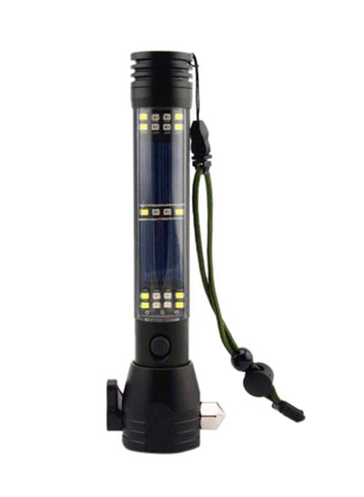 اشتري Solar Multi-Functional LED Flashlight Black 48x36x29cm في السعودية