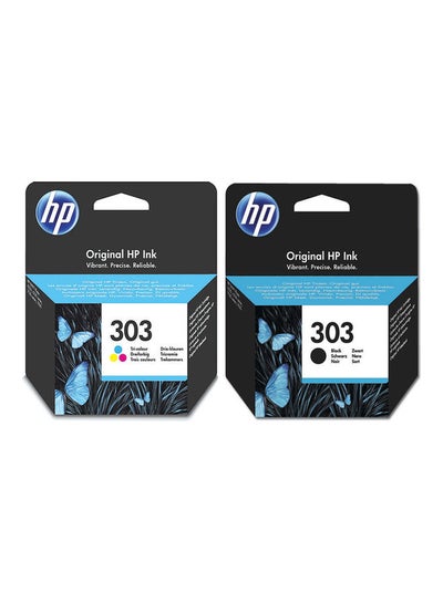 Buy 2-Piece Cartridge Set For HP Envy Photo 6230/7130/7830 Multicolour in UAE