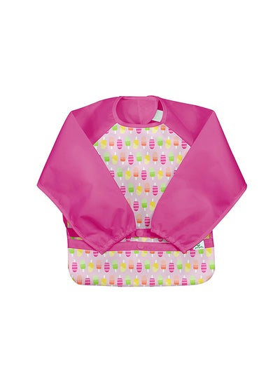 اشتري Snap And Go Easy wear Long Sleeve Bib - Pink في السعودية