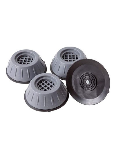 Buy 4-Piece Washing Machine Foot Pads Grey 4 x 5cm in Egypt