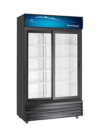 Buy 800 Litres Double Door Showcase Chiller With Tempered Glass Self Closing Doors 800 L 560 W WPSN8217T2 Black in UAE