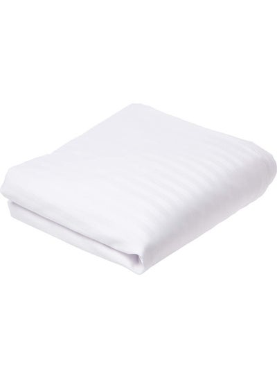 Buy Single 90 GSM Duvet Cover Satin White in UAE