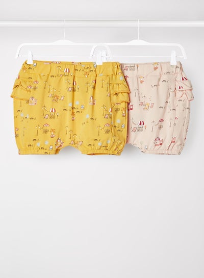 Buy Baby All-Over Print Bloomers (Pack of 2) Ochre in Egypt