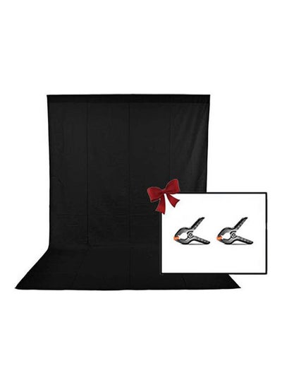 Buy Screen Backdrop - Background Cloth - Chroma + 2 Free Clamp Backdrop BLack in Egypt
