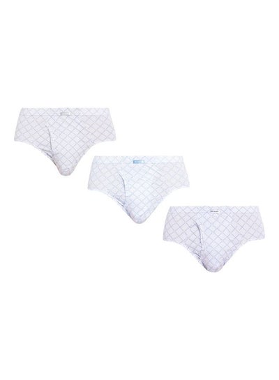 Buy 3-Piece Of Cotton Briefs Multicolour in UAE